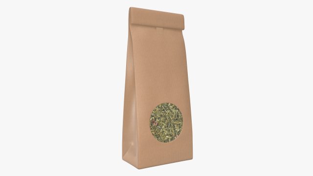 craft paper package 04 3D Model .c4d .max .obj .3ds .fbx .stl .blend 