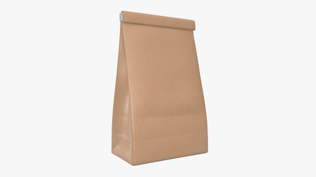 craft paper package 05 3D Model .c4d .max .obj .3ds .fbx .stl .blend 