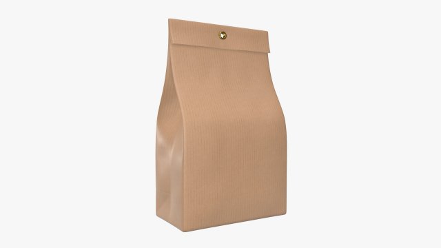 craft paper package 07 3D Model .c4d .max .obj .3ds .fbx .stl .blend 