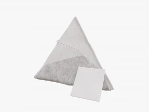 saquinho de ch&aacute; com etiqueta 06 Modelo 3D