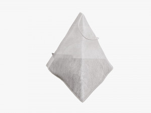 tea bag with label 06 Modello 3D