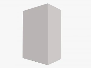 closed tea box with tea bag 3D Model