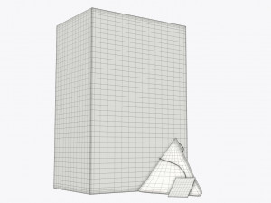 closed tea box with tea bag 3D 모델