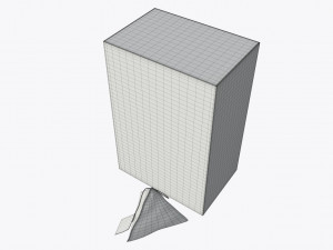 closed tea box with tea bag 3D 모델