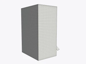 closed tea box with tea bag 3D Model
