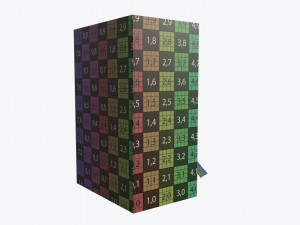 closed tea box with tea bag 3D 모델