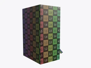closed tea box with tea bag 3D Model