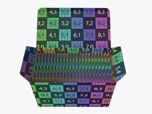 opened tea paper box with sachets 3D Model
