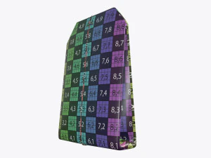 tea bag with label 01 3D Model