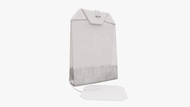 tea bag with label 03 3D 모델 .c4d .max .obj .3ds .fbx .stl .blend 