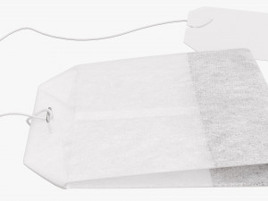 tea bag with label 04 Model 3D
