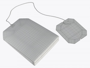 tea bag with label 04 Model 3D