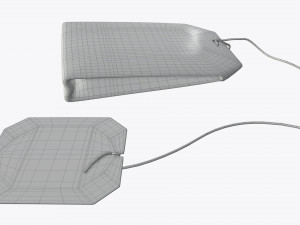 tea bag with label 04 Model 3D