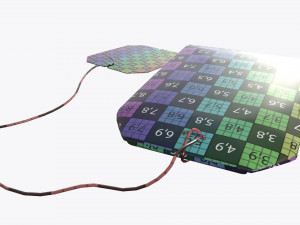 tea bag with label 04 Model 3D