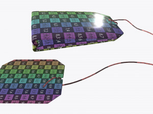 tea bag with label 04 Model 3D
