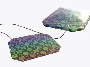tea bag with label 05 3D Model