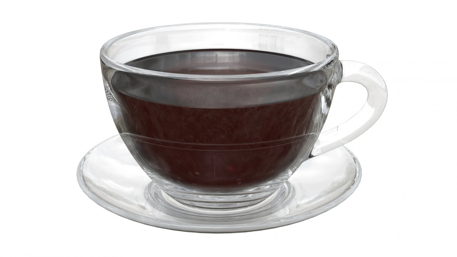 tea cup with saucer 3D Model .c4d .max .obj .3ds .fbx .stl .blend