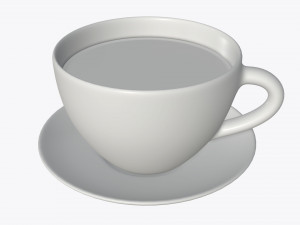 tea cup with saucer 3Dモデル