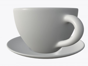 tea cup with saucer 3Dモデル