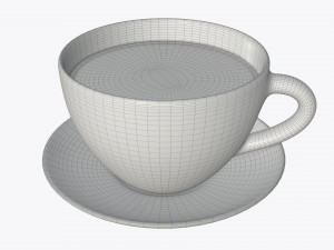 tea cup with saucer 3Dモデル