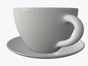 tea cup with saucer 3Dモデル