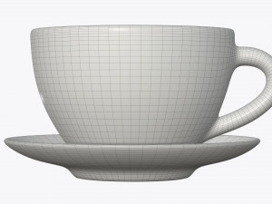 tea cup with saucer 3Dモデル