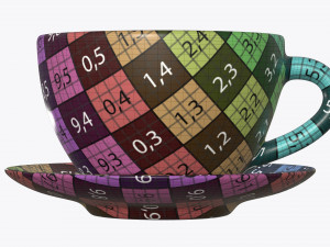 tea cup with saucer 3Dモデル
