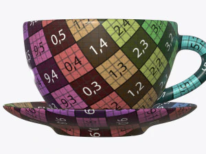 tea cup with saucer 3D Model