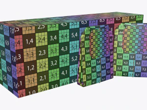 closed tea paper box with tea bags 3D Model
