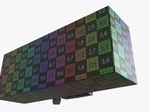 closed tea paper box with tea bags Model 3D