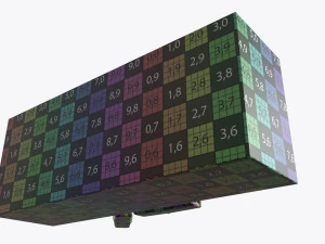 closed tea paper box with tea bags 3D Model
