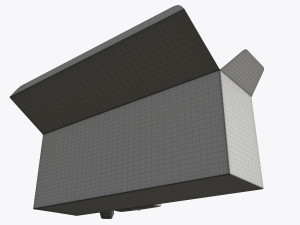 opened paper tea box with tea bags 3D 모델