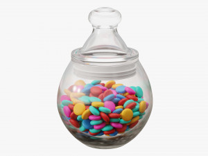 candies in the jar Modelo 3D