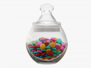 candies in the jar 3D Model
