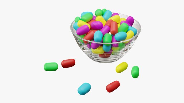 candies snack 3D Модель .c4d .max .obj .3ds .fbx .stl .blend 