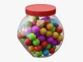 Gumballs in a jar 01 3D-Modell