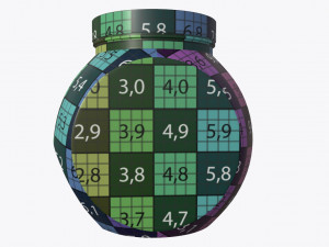 gumballs in a jar 01 3D 모델
