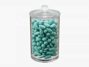 jar full of almonds Modelo 3D