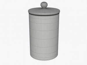 jar full of almonds Model 3D
