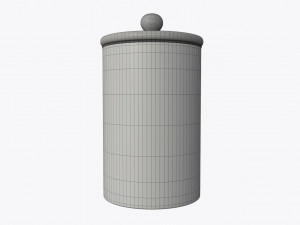 jar full of almonds Model 3D