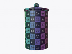 jar full of almonds Model 3D