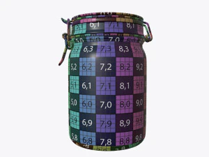 jar with jelly beans 01 3D Model