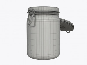 jar with jelly beans 02 3D-Modell