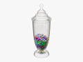 Jar with jelly beans 04 3D-Modell