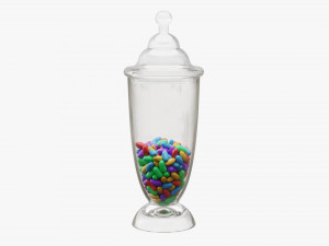 jar with jelly beans 04 Modelo 3D