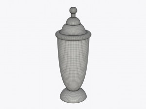 jar with jelly beans 04 Modelo 3D