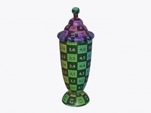 jar with jelly beans 04 Modelo 3D