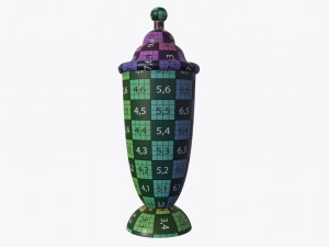 jar with jelly beans 04 Modelo 3D