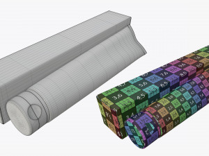 plastic tube containers with boxes Model 3D