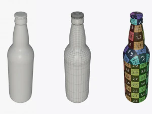 beer bottle 02 3D Model
